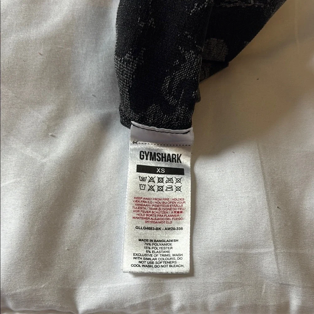 Gymshark Black and Gray Camouflage Leggings - Picture 4 of 6